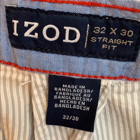 Izod  preppy seersucker men’s pants 33x30 - Picture 4 of 6